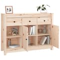 Miniatyrbilde 5 av 11: vidaXL Skjenk 100x35x74 cm heltre furu
