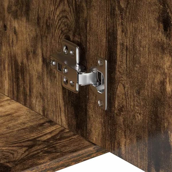 vidaXL Skjenk røkt eik 88x30x70 cm konstruert tre