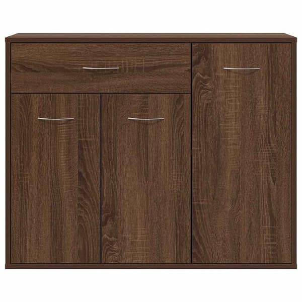 vidaXL Skjenk brun eik 88x30x70 cm konstruert tre