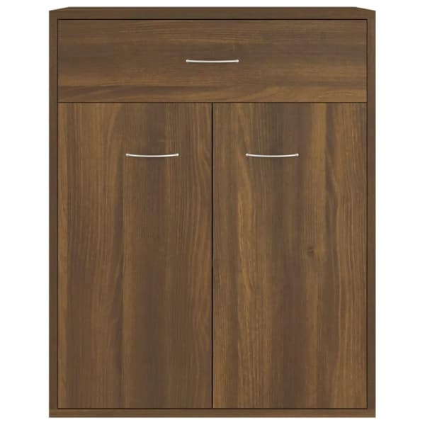 vidaXL Skjenk brun eik 60x30x75 cm konstruert tre