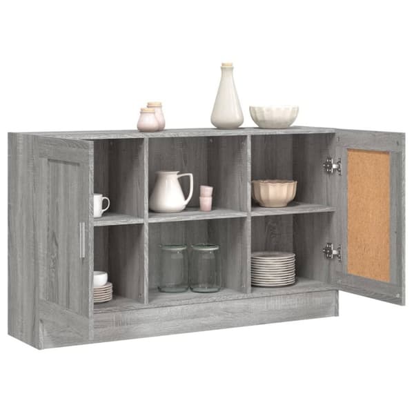vidaXL Skjenk grå sonoma 120x30,5x70 cm konstruert tre