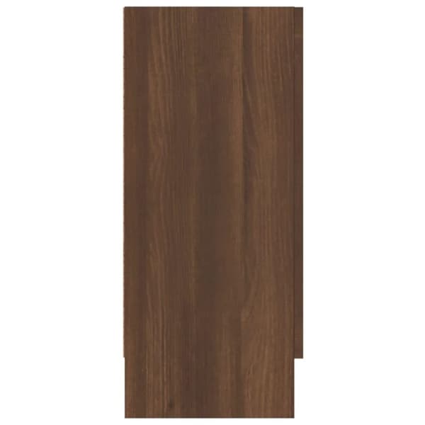 vidaXL Vitrineskap brun eik 120x30,5x70 cm konstruert tre