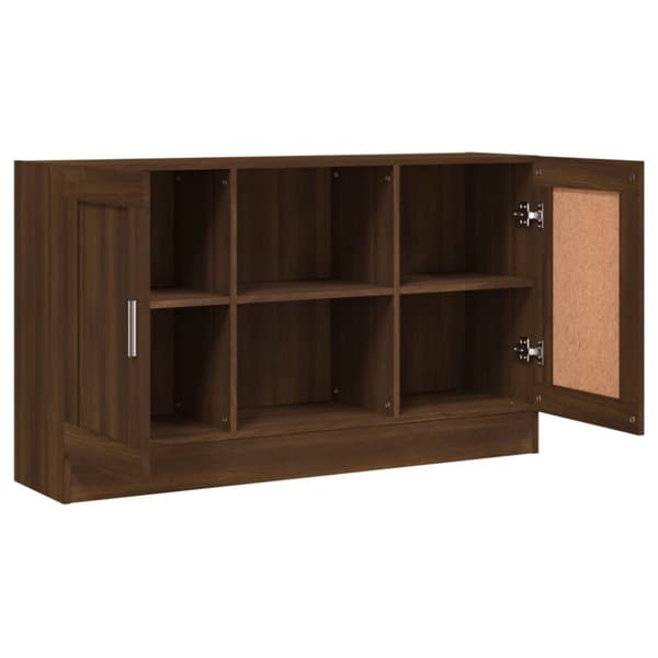 vidaXL Skjenk brun eik 120x30,5x70 cm konstruert tre