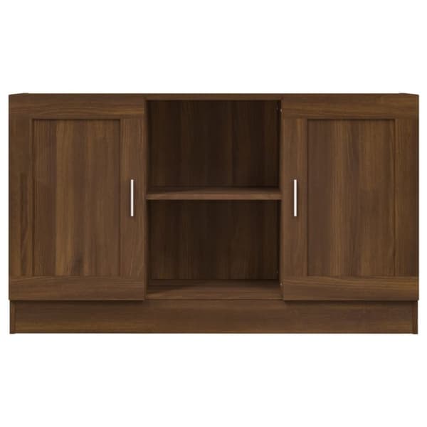 vidaXL Skjenk brun eik 120x30,5x70 cm konstruert tre