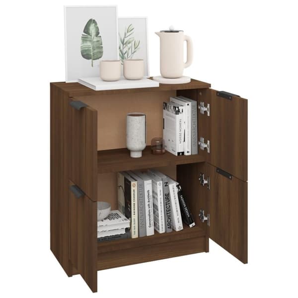 vidaXL Skjenk brun eik 60x30x70 cm konstruert tre