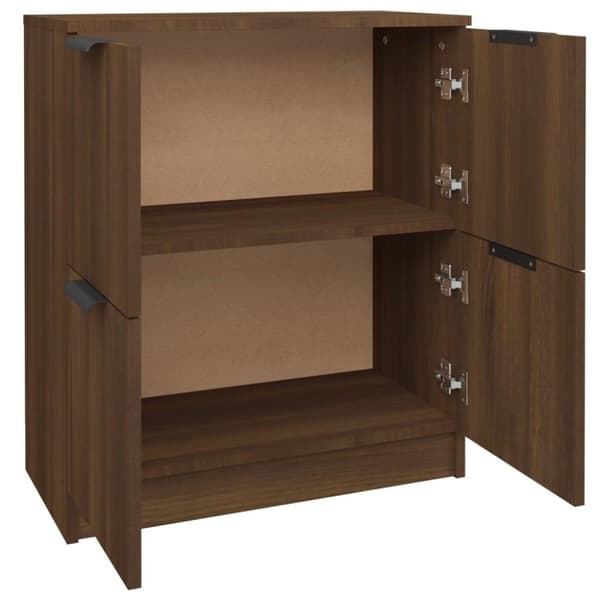 vidaXL Skjenk brun eik 60x30x70 cm konstruert tre