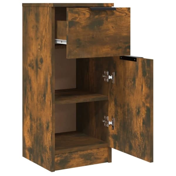 vidaXL Skjenker 2 stk røkt eik 30x30x70 cm konstruert tre