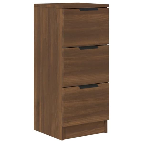 vidaXL Skjenk brun eik 30x30x70 cm konstruert tre