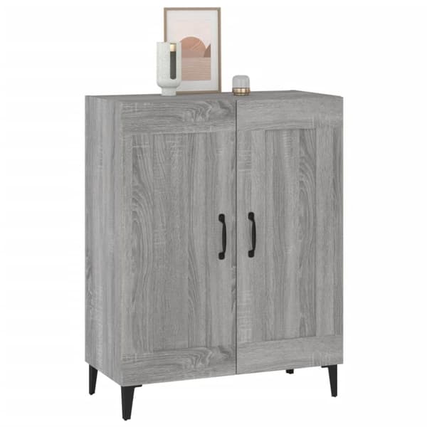 vidaXL Skjenk grå sonoma 69,5x34x90 cm konstruert tre