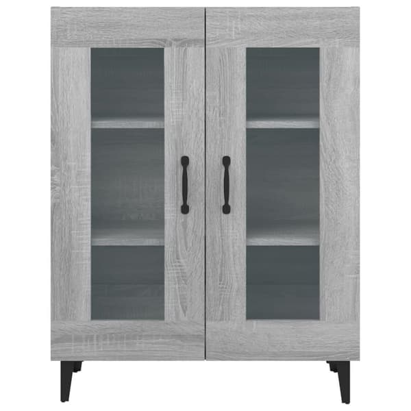vidaXL Skänk grå sonoma 69,5x34x90 cm konstruerat trä