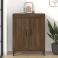 Miniatyrbilde 3 av 11: vidaXL Skjenk brun eik 69,5x34x90 cm konstruert tre