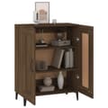 Miniatyrbilde 5 av 11: vidaXL Skjenk brun eik 69,5x34x90 cm konstruert tre
