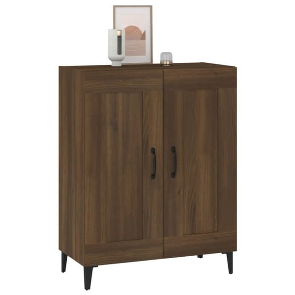 vidaXL Skjenk brun eik 69,5x34x90 cm konstruert tre
