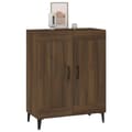 Miniatyrbilde 6 av 11: vidaXL Skjenk brun eik 69,5x34x90 cm konstruert tre