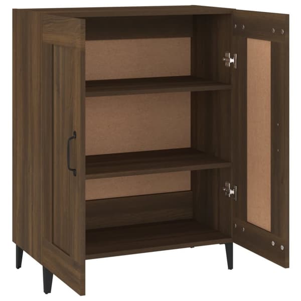 vidaXL Skjenk brun eik 69,5x34x90 cm konstruert tre