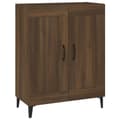 Miniatyrbilde 1 av 11: vidaXL Skjenk brun eik 69,5x34x90 cm konstruert tre