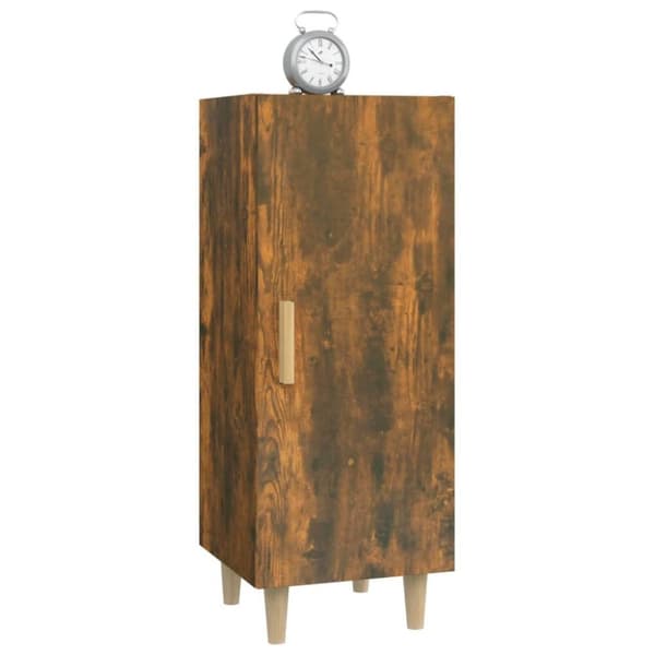 vidaXL Skjenk røkt eik 34,5x34x90 cm konstruert tre