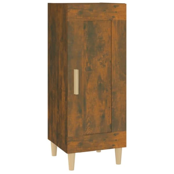 vidaXL Skjenk røkt eik 34,5x34x90 cm konstruert tre