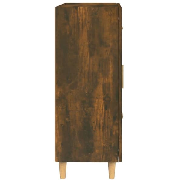 vidaXL Byrå rökfärgad ek 69,5x34x90 cm konstruerat trä