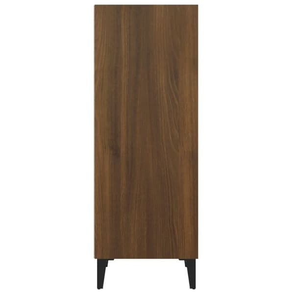 vidaXL Skjenk brun eik 34,5x32,5x90 cm konstruert tre