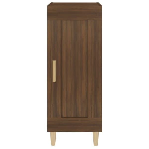 vidaXL Skänk brun ek 34,5x34x90 cm konstruerat trä