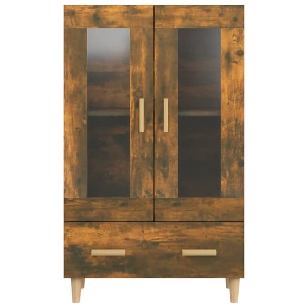 vidaXL Highboard røkt eik 70x31x115 cm konstruert tre