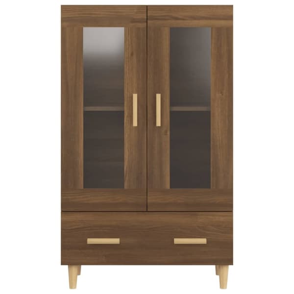 vidaXL Highboard brun eik 70x31x115 cm konstruert tre
