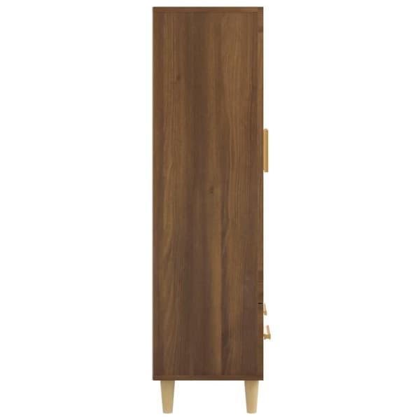 vidaXL Highboard brun eik 70x31x115 cm konstruert tre
