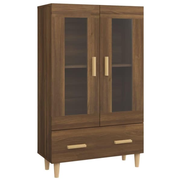 vidaXL Highboard brun eik 70x31x115 cm konstruert tre