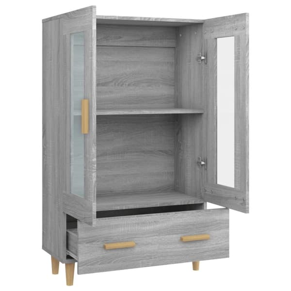 vidaXL Highboard grå sonoma 70x31x115 cm konstruert tre
