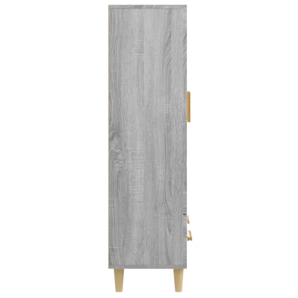 vidaXL Highboard grå sonoma 70x31x115 cm konstruert tre