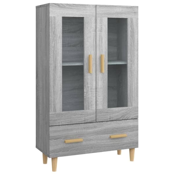 vidaXL Highboard grå sonoma 70x31x115 cm konstruert tre