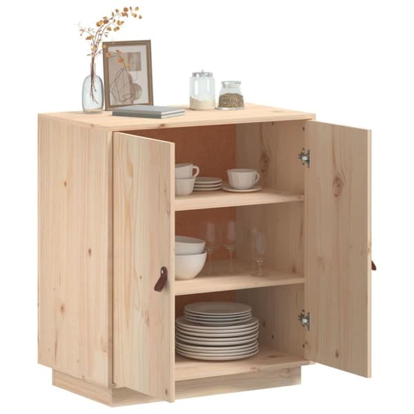 vidaXL Skjenk 65,5x40x75 cm heltre furu