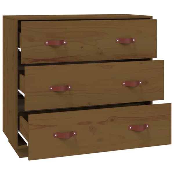 vidaXL Skjenk honningbrun 80x40x75 cm heltre furu