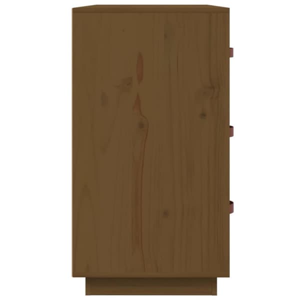 vidaXL Skjenk honningbrun 80x40x75 cm heltre furu