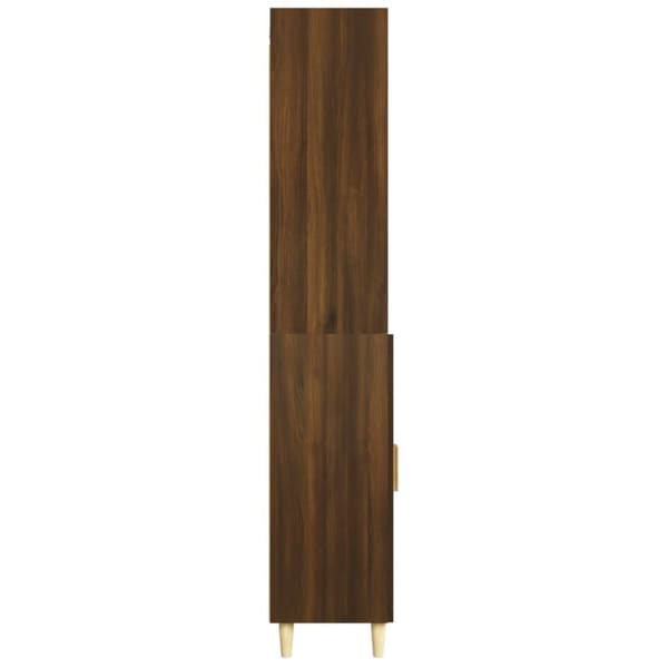 vidaXL Highboard brun eik konstruert tre