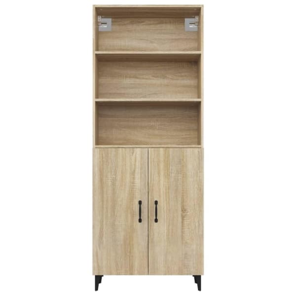 vidaXL Highboard sonoma eik konstruert tre