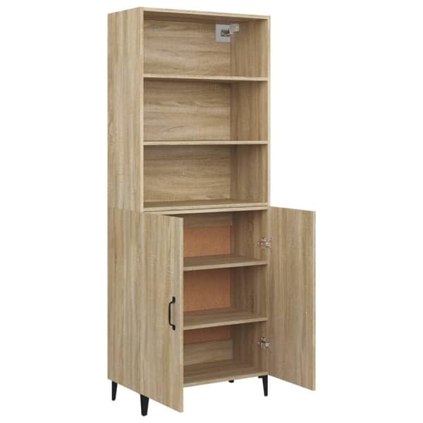 vidaXL Highboard sonoma eik konstruert tre