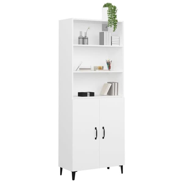 vidaXL Highboard hvit konstruert tre