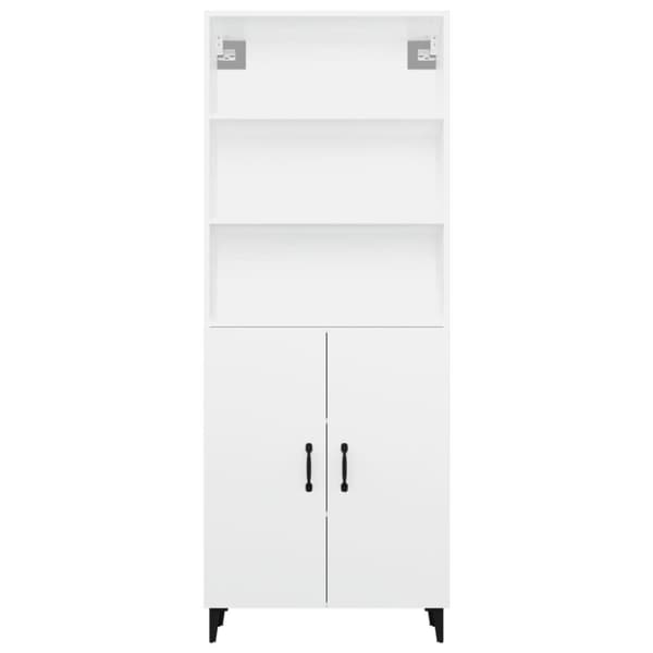 vidaXL Highboard hvit konstruert tre