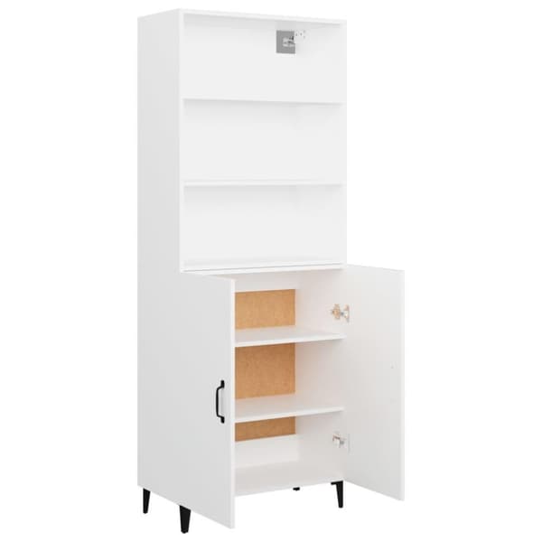 vidaXL Highboard hvit konstruert tre