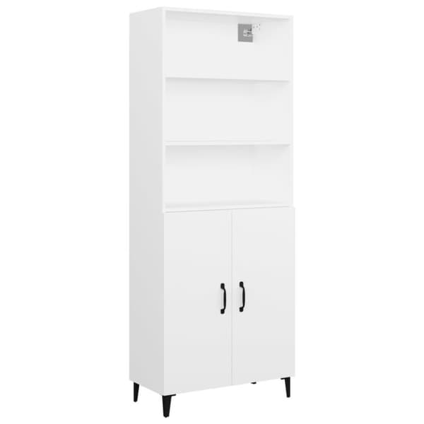 vidaXL Highboard hvit konstruert tre