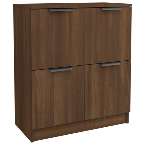 vidaXL Skjenker 2 stk brun eik 60x30x70 cm konstruert tre