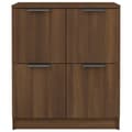 Miniatyrbilde 4 av 9: vidaXL Skjenker 2 stk brun eik 60x30x70 cm konstruert tre