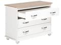 Miniatyrbilde 4 av 11: Kommode Hvit 3 Skuffer Skjenk Oppbevaringsenhet Shabby Chic Fransk Design