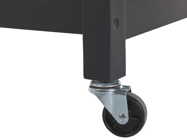 Sofabord Svart Akasietre Bordplate 85 x 58 x 40 cm Metall Industriell Stil