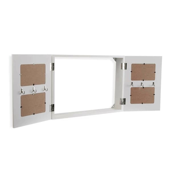 Nyckelskåp Versa Svart Trä (8,5 x 33 x 46 cm)