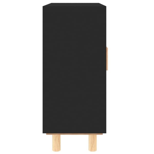 vidaXL Senkki musta 60x30x70 cm täysi mänty ja luonnonrottinki