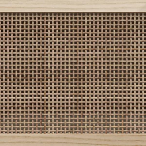 vidaXL Senkki musta 60x30x70 cm täysi mänty ja luonnonrottinki