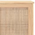Pikkukuva 7 / 9: vidaXL Senkki ruskea 105x30x60 cm täysi mänty ja luonnonrottinki